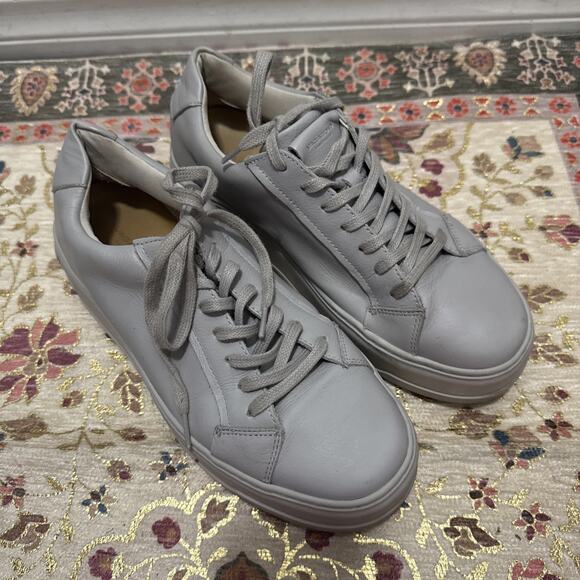 Vagabond Womens Judy Sneaker Platform Shoes Size 39 Or 8 Steel Gray Leather - Picture 2 of 8